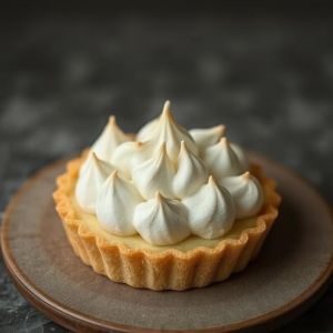Tarte citron–bergamote meringuée